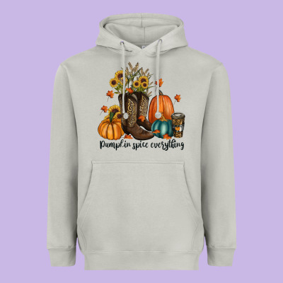 Pumpkin Spice Everything Heavyweight Hoodie Designed By Ranaportraitstore