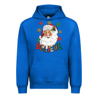 Cobalt Believe Christmas Urban Hoodie - NancyCooperArtShop