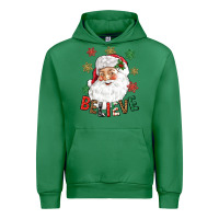 Emerald Believe Christmas Urban Hoodie - NancyCooperArtShop