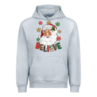 Heather Grey Believe Christmas Urban Hoodie - NancyCooperArtShop