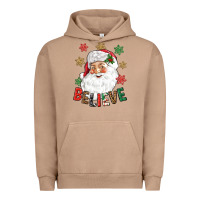 Pigment Burro Believe Christmas Urban Hoodie - NancyCooperArtShop