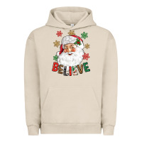 Pigment French Oak Believe Christmas Urban Hoodie - NancyCooperArtShop