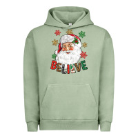 Pigment Oil Green Believe Christmas Urban Hoodie - NancyCooperArtShop