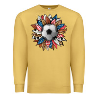 Antique Gold football sunflower Premium Sweatshirt - HRA Design Shop