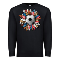 Black football sunflower Premium Sweatshirt - HRA Design Shop