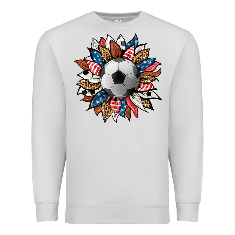 Football Sunflower Premium Sweatshirt by HRA Design Shop | Teevron