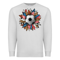 Dove Grey football sunflower Premium Sweatshirt - HRA Design Shop