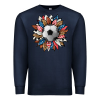 Navy football sunflower Premium Sweatshirt - HRA Design Shop