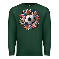 Sports Green football sunflower Premium Sweatshirt - HRA Design Shop