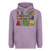 Lavender i love someone with autism Heavyweight Hoodie - Zillion Design Studio