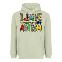 Matcha i love someone with autism Heavyweight Hoodie - Zillion Design Studio