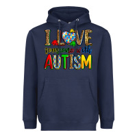 Navy i love someone with autism Heavyweight Hoodie - Zillion Design Studio
