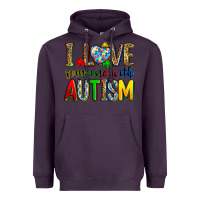 Plum i love someone with autism Heavyweight Hoodie - Zillion Design Studio