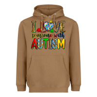 Toasted Coconut i love someone with autism Heavyweight Hoodie - Zillion Design Studio