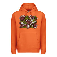 Carrot football background Premium Hoodie - BarkalooDesign