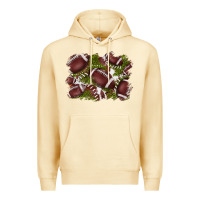 Pina Colada football background Premium Hoodie - BarkalooDesign