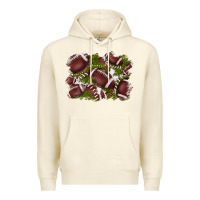Sandshell football background Premium Hoodie - BarkalooDesign