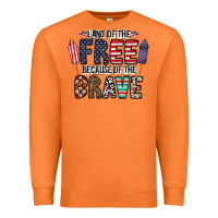 Carrot land of the beacause of the brave Premium Sweatshirt - CowhideDigitalArt