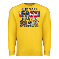 Lemon land of the beacause of the brave Premium Sweatshirt - CowhideDigitalArt