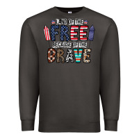Smoke land of the beacause of the brave Premium Sweatshirt - CowhideDigitalArt