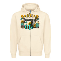 Sandshell quilting life western Zipper Hoodie - texasbilliewilder