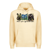 Pina Colada Peace Love Spectacled Bear Premium Hoodie - LillyAllenDesigns