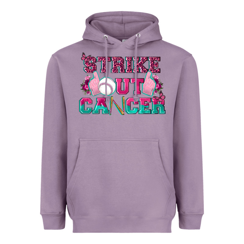 Strike Out Cancer Baseball Heavyweight Hoodie by texasbilliewilder | Teevron