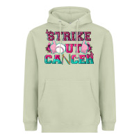 Matcha Strike Out Cancer Baseball Heavyweight Hoodie - texasbilliewilder
