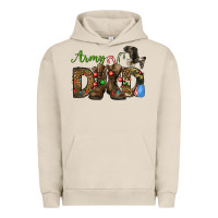 Pigment French Oak Christmas Army Dad Urban Hoodie - NancyCooperArtShop