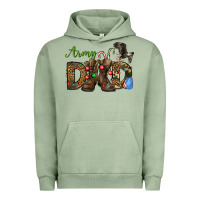 Pigment Oil Green Christmas Army Dad Urban Hoodie - NancyCooperArtShop