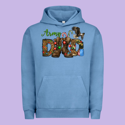 Christmas Army Dad Urban Hoodie Designed By Nancycooperartshop