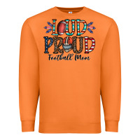 Carrot loud proud football mom Premium Sweatshirt - CowhideDigitalArt