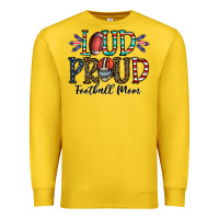 Lemon loud proud football mom Premium Sweatshirt - CowhideDigitalArt