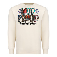 Sandshell loud proud football mom Premium Sweatshirt - CowhideDigitalArt