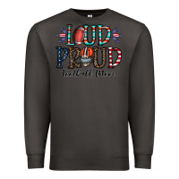 Smoke loud proud football mom Premium Sweatshirt - CowhideDigitalArt
