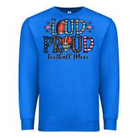 True Royal loud proud football mom Premium Sweatshirt - CowhideDigitalArt