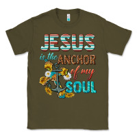 Army Green jesus is the anchor of my soul Classic Tee - texasbilliewilder