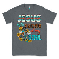 Charcoal Heather jesus is the anchor of my soul Classic Tee - texasbilliewilder