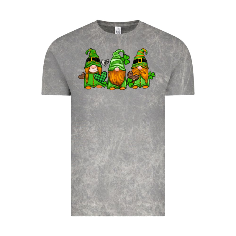 St Patricks Day Gnomes With Western Hearts And Shamrocks Vintage Tee by Artiststas | Teevron