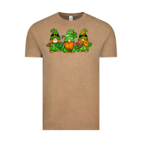 Vintage Coffee st patricks day gnomes with western hearts and shamrocks Vintage Tee - Artiststas