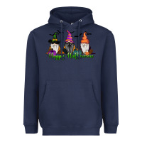 Navy happy halloween gnome pumpkin Heavyweight Hoodie - RanaPortraitStore