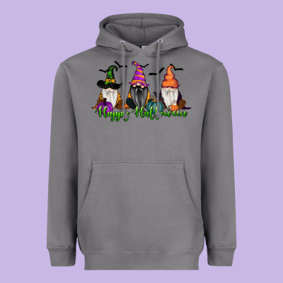 Happy Halloween Gnome Pumpkin Heavyweight Hoodie Designed By Ranaportraitstore