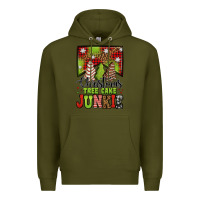 Army Green Christmas tree cake junkie Premium Hoodie - Jasminsmagicworld