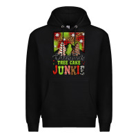 Black Christmas tree cake junkie Premium Hoodie - Jasminsmagicworld