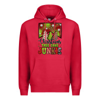 Cardinal Christmas tree cake junkie Premium Hoodie - Jasminsmagicworld