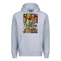 Heather Grey Christmas tree cake junkie Premium Hoodie - Jasminsmagicworld