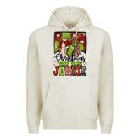 Oatmeal Heather Christmas tree cake junkie Premium Hoodie - Jasminsmagicworld