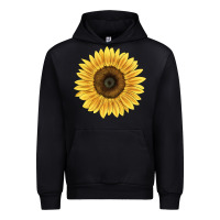 Black giganteus sunflower Urban Hoodie - LillyAllenDesigns