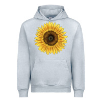 Heather Grey giganteus sunflower Urban Hoodie - LillyAllenDesigns