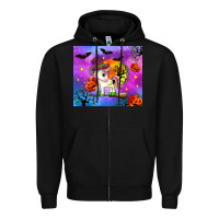 Black halloween unicorn Zipper Hoodie - Zillion Design Studio